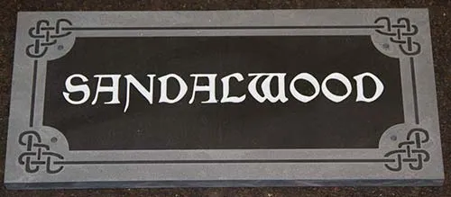 Raised Border - Painted Letters