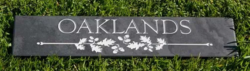 Image on signdeep engraved and painted