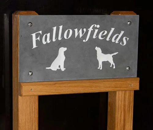 Oak Posts with Support Bar