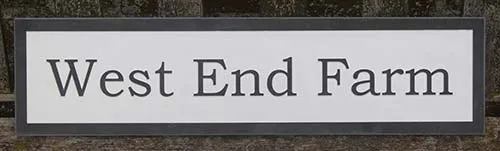Raised Slate Letters - White Painted Background