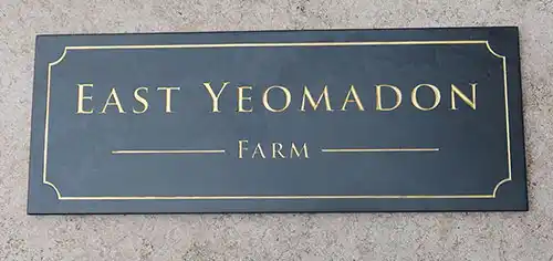 Slate Sign - Gold Lettering