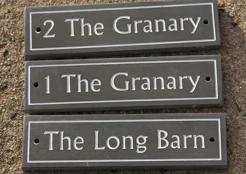 Standard slate sligs for holiday cottages Holiday Cottage Signs