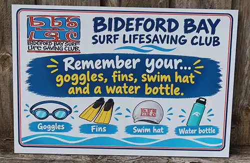 Designed for outdoor use. UV Direct Print Sign