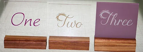 Table Numbers for an Event