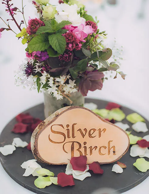 Rustic Wooden Wedding Table Names