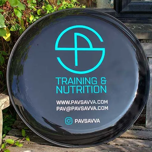 Wheel Cover with Two Vinyl Colours.