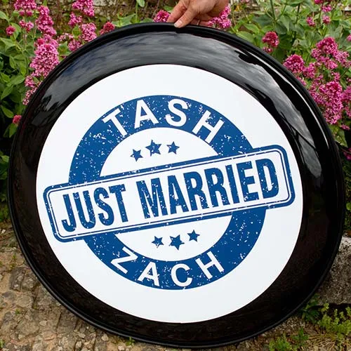 Just Married Wheel Cover