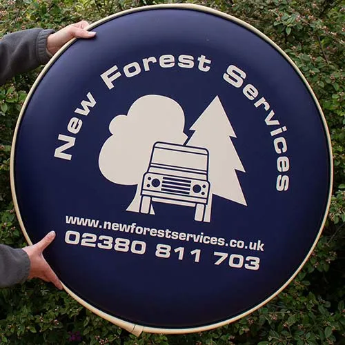 This wheel cover had a cream skirt. Full Wrap Business Wheel Covwe