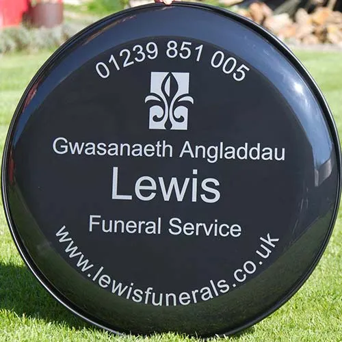 Simple White Vinyl Lettering