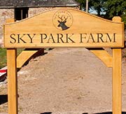 Large Wooden Sign.
