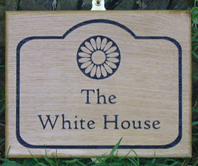 Bordered House Sign