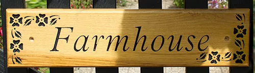 Chestnut farmhouse sign