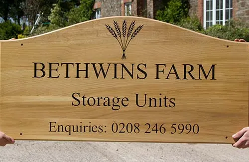 Oak is a very beautiful timber but it must be maintained. Curved Top Oak Sign