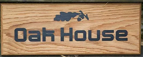 Driftwood Oak House Sign