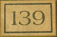 Iroko house number sign