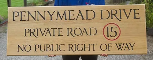 No Public Right Of Way Sign