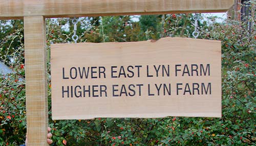 Large Rustic Wooden Sign
