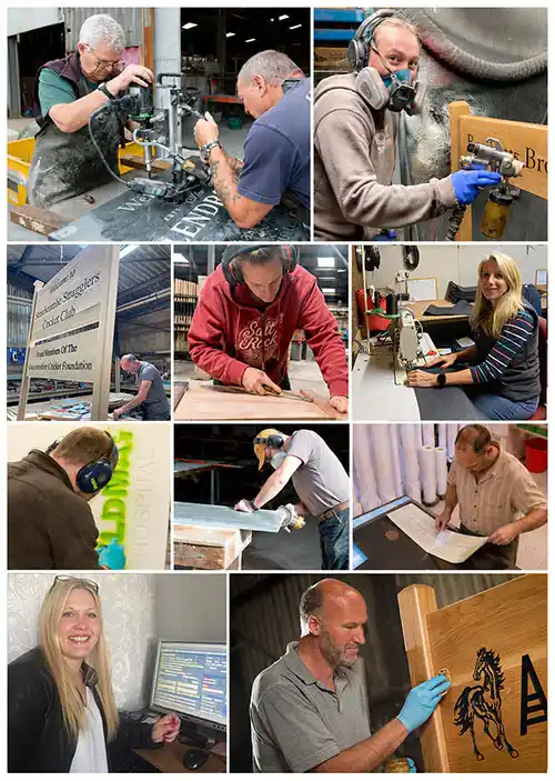 Sign Makers working at The Sign Maker!