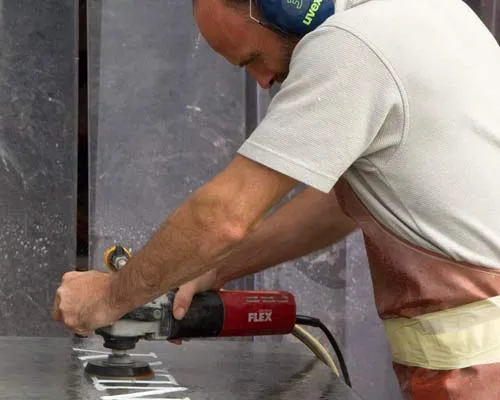 Shaun Polishing Large Slate Sign