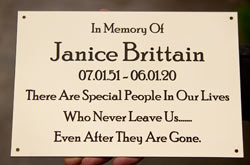 Traditional brass plaque. Traditional brass plaque.