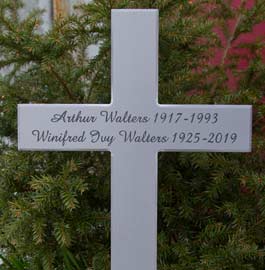 Simple slate corian cross