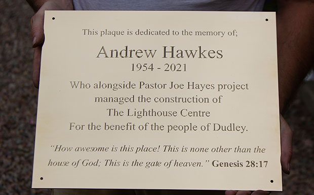 A 2mm brass plaque deep engraved and left unpainted. size 325mm x 300mm. Ref 2107.SE.076
