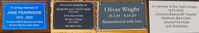 Good value engraved memorial plaques.