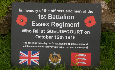 Full colour anodised aluminium war memorial on same size coriam backing board