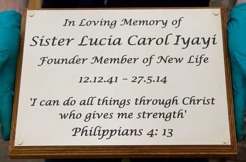 Deep engraved brass memorial plaque