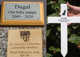 Pet memorials.