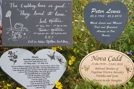 memorial plaques grave memorials wooden crosses the sign maker