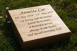 Wooden Tablets - Ideal for natural burial grounds.