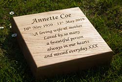 Wooden Tablets - Ideal for natural burial grounds. Wooden Tablets - Ideal for natural burial grounds.