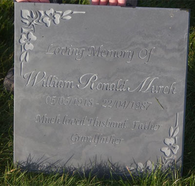 Images on slate memorial