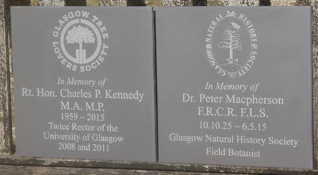 Slate corian memorial plaque with unpainted lettering Slate corian memorial plaque with unpainted lettering