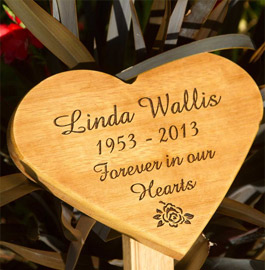 Wooden Heart Memorial  1310.LW.008