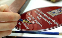 Metal plate memorial plaque Metal plate memorial plaque