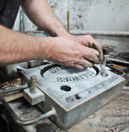 Creating a cast metal sign