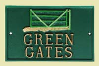 Green cast brass send