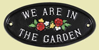 We are in the garden