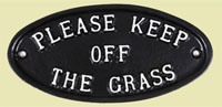 Please keep off the grass