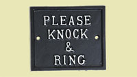 Please knock and ring