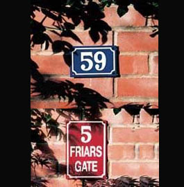 French style house numbers