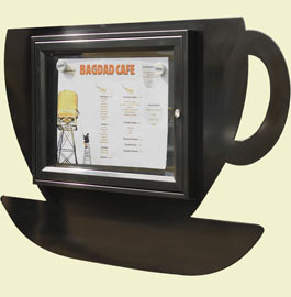 Coffee Cup Menu Case 2 x A4 sheets V405040 £231 