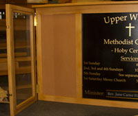 Wooden notice boards made by our carpenters to your specifications. Wooden notice boards made by our carpenters to your specifications.
