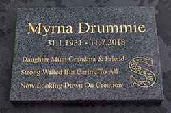 Standard tone memorials - good value Standard tone memorials - good value
