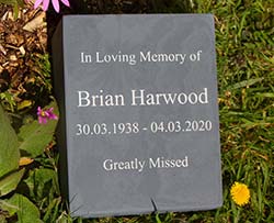 Portrait slate wedge with white text. Portrait slate wedge with white text.