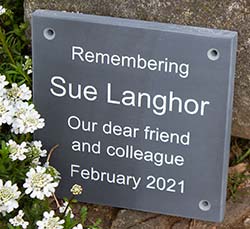 Slate memorial plaque using Welsh Blue Slate. Slate memorial plaque using Welsh Blue Slate.