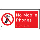 Braille, no mobile phones