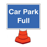 Car park full cone notice